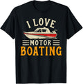 Vintage Boatman Waterman Boater I Love Motor Boating