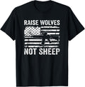Raise Wolves Not Sheep Usa Ar15 Guns Flag Pro Gun Rights