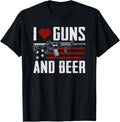 I Love Guns Beer Usa Pro Guns Drinking Funny Gun