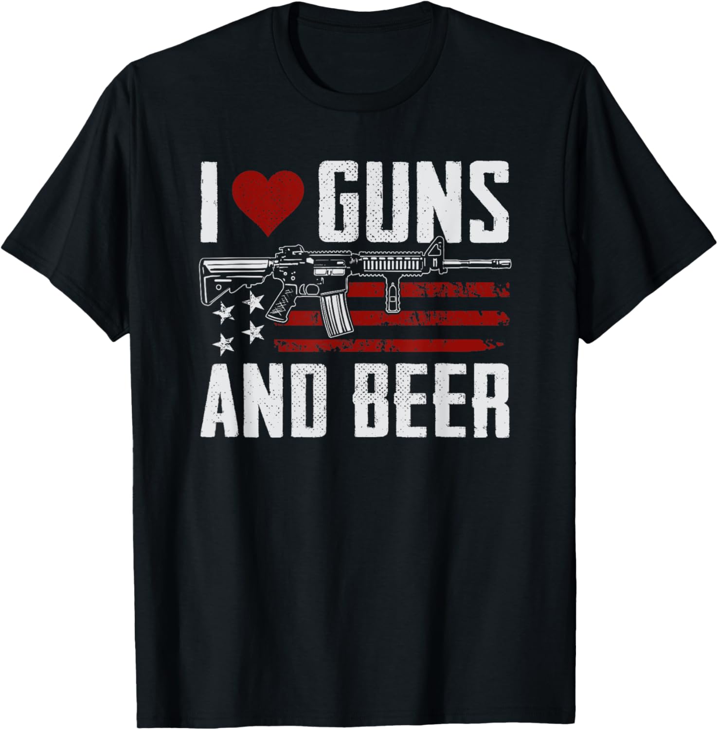 I Love Guns Beer Usa Pro Guns Drinking Funny Gun