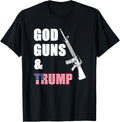 2Nd Amendment T Shirt God Guns Trump Pro Trump
