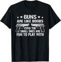 Guns Are Like Boobs Mens Funny Gun Titties Joke Pistol