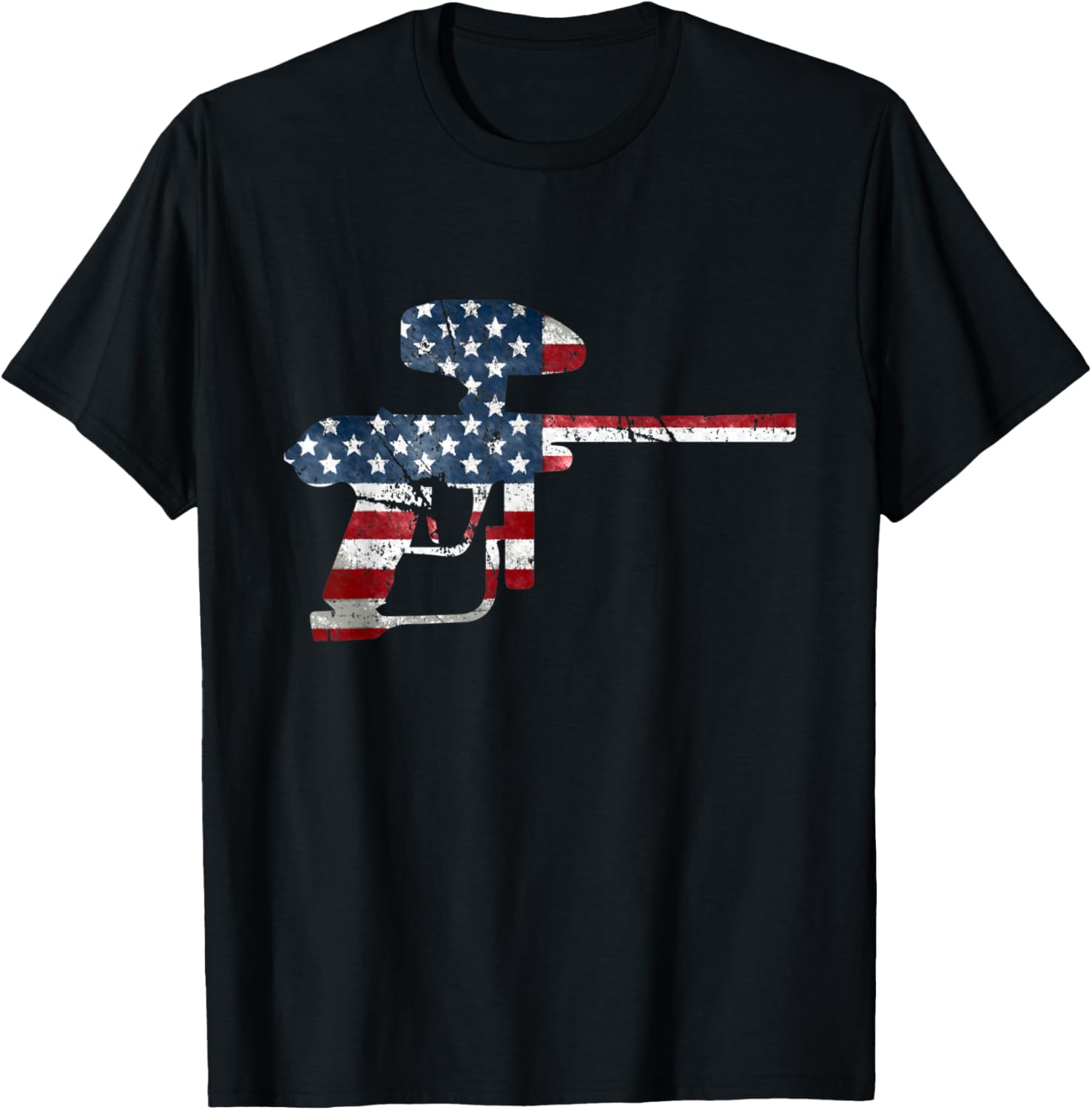 Distressed American Flag Paintball Gun Paintballing Team