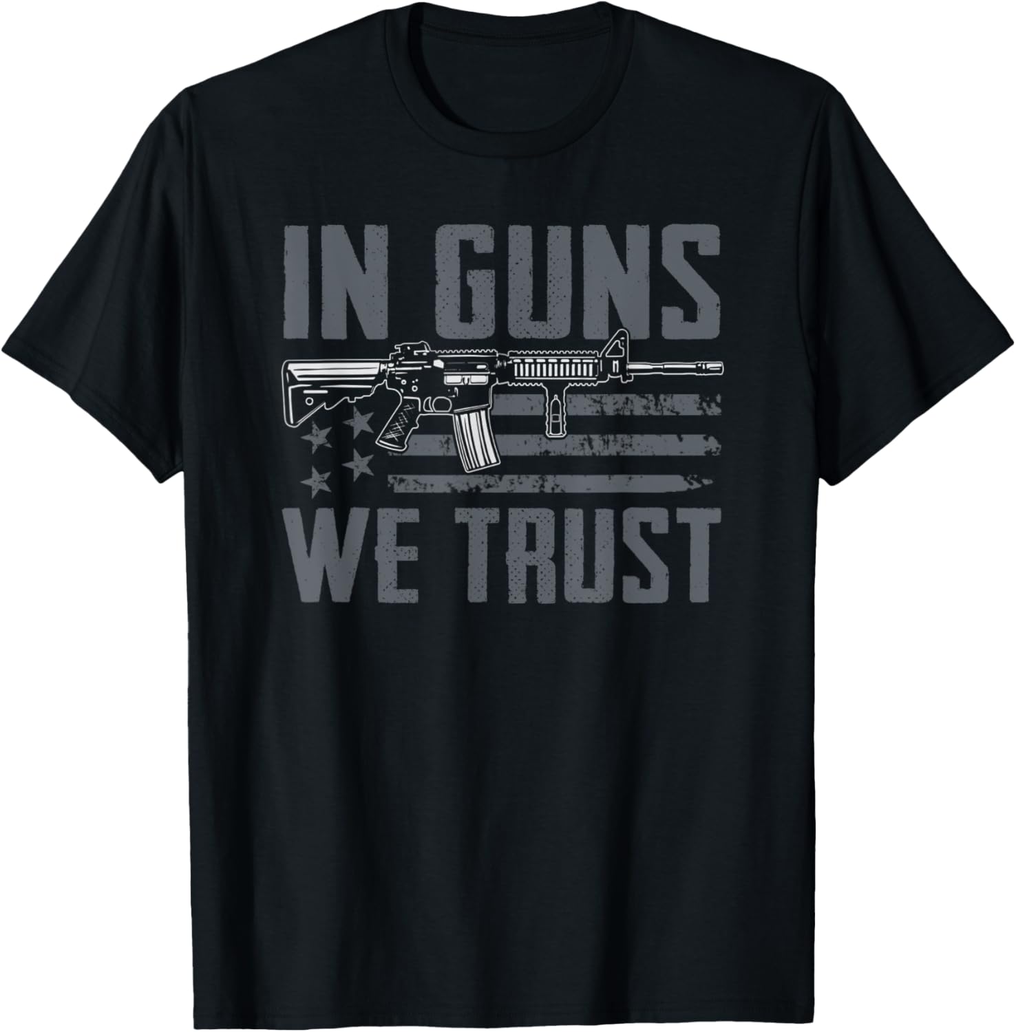 In Guns We Trust Usa Ar15 Flag 2Nd Amendment Funny Gun