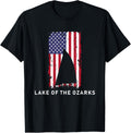 Lake Of Ozarks Mo Sailboat Usa Flag