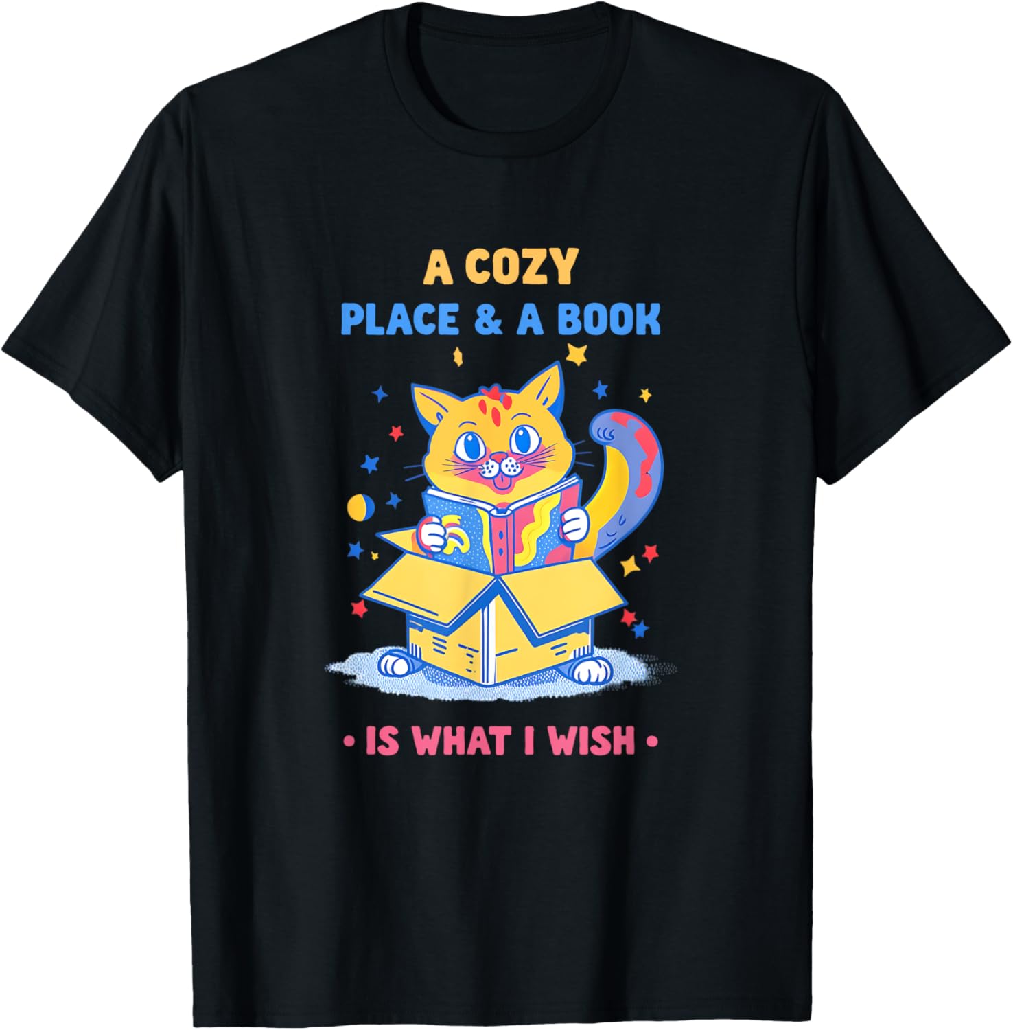 A Cozy Place And A Book Funny Saying (Book Lover Wish) Kids