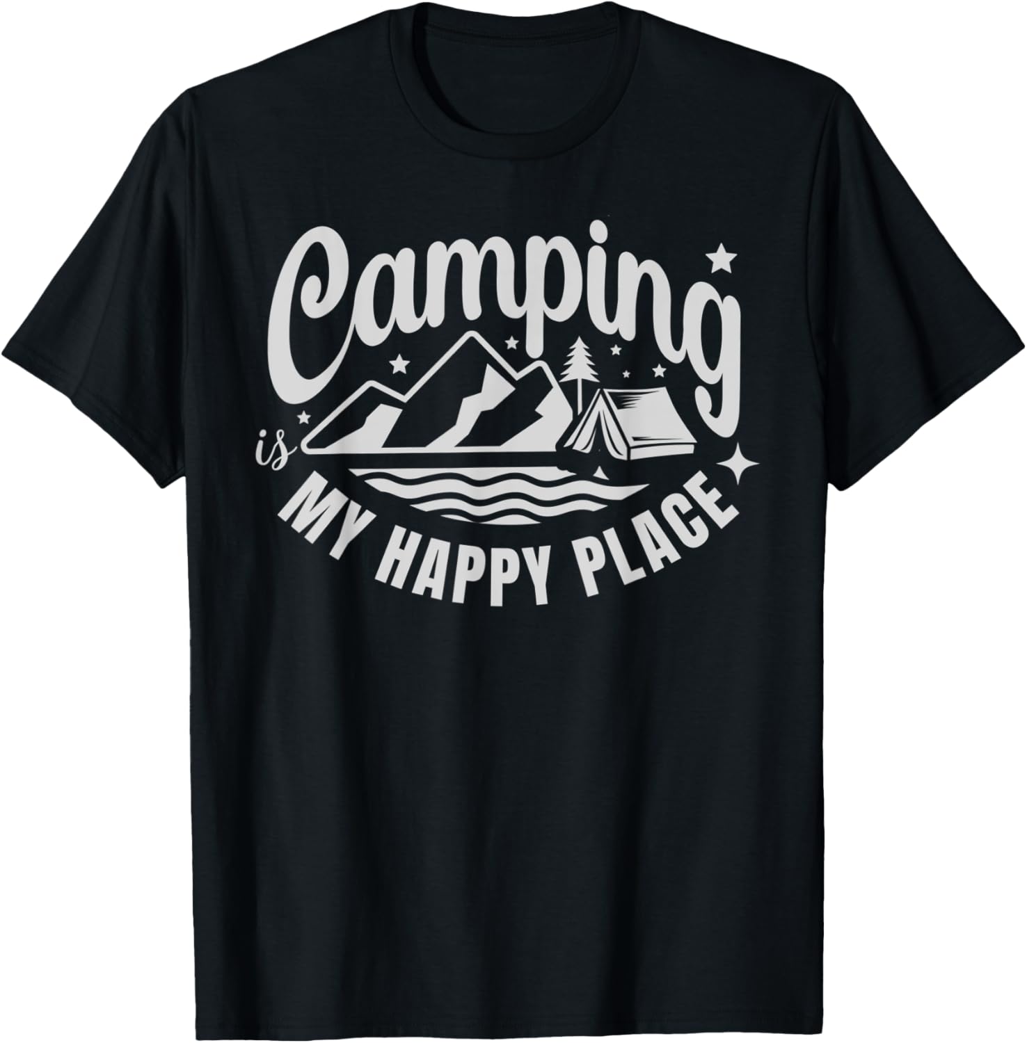 Camping Is My Happy Place Men's Camping and Hiking Camper