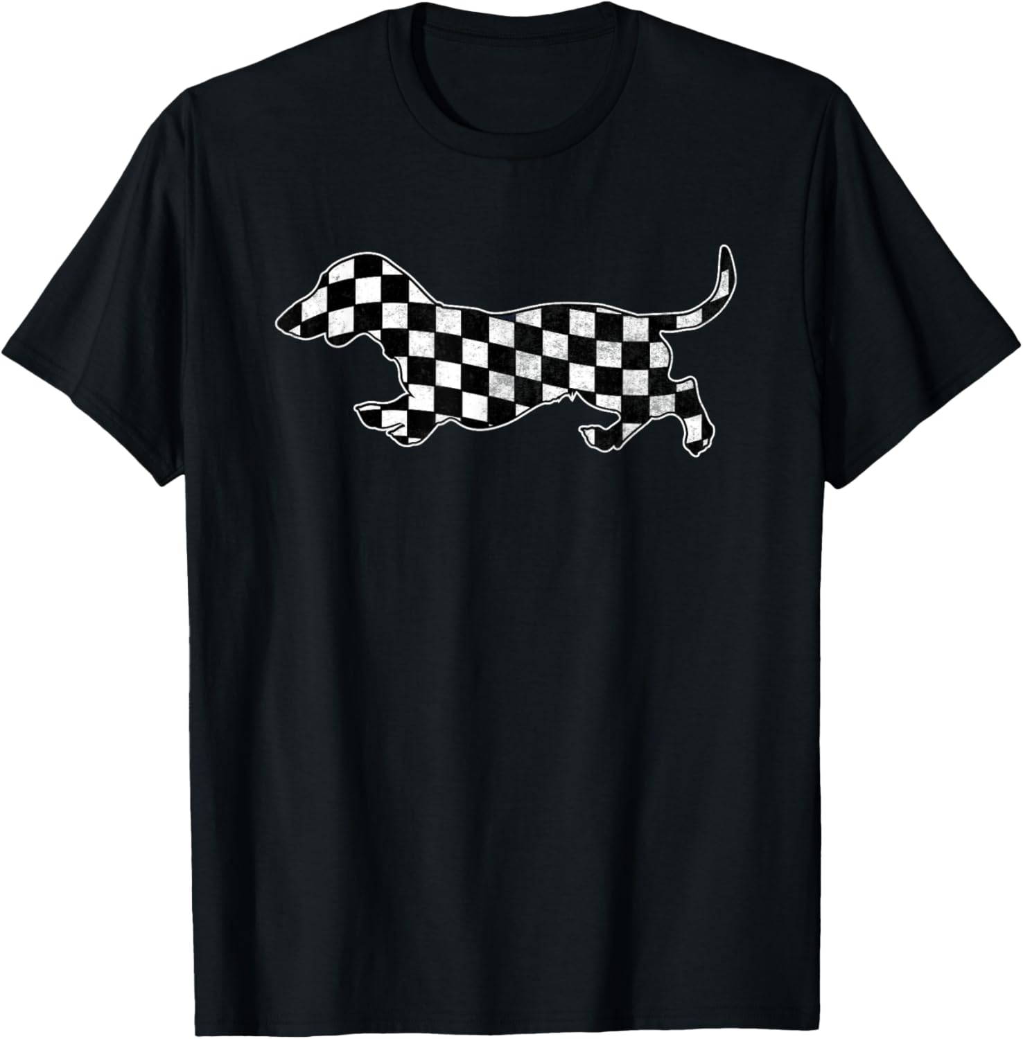 Checkered Dachshund Retro Puppy Race Wiener Dog Boys