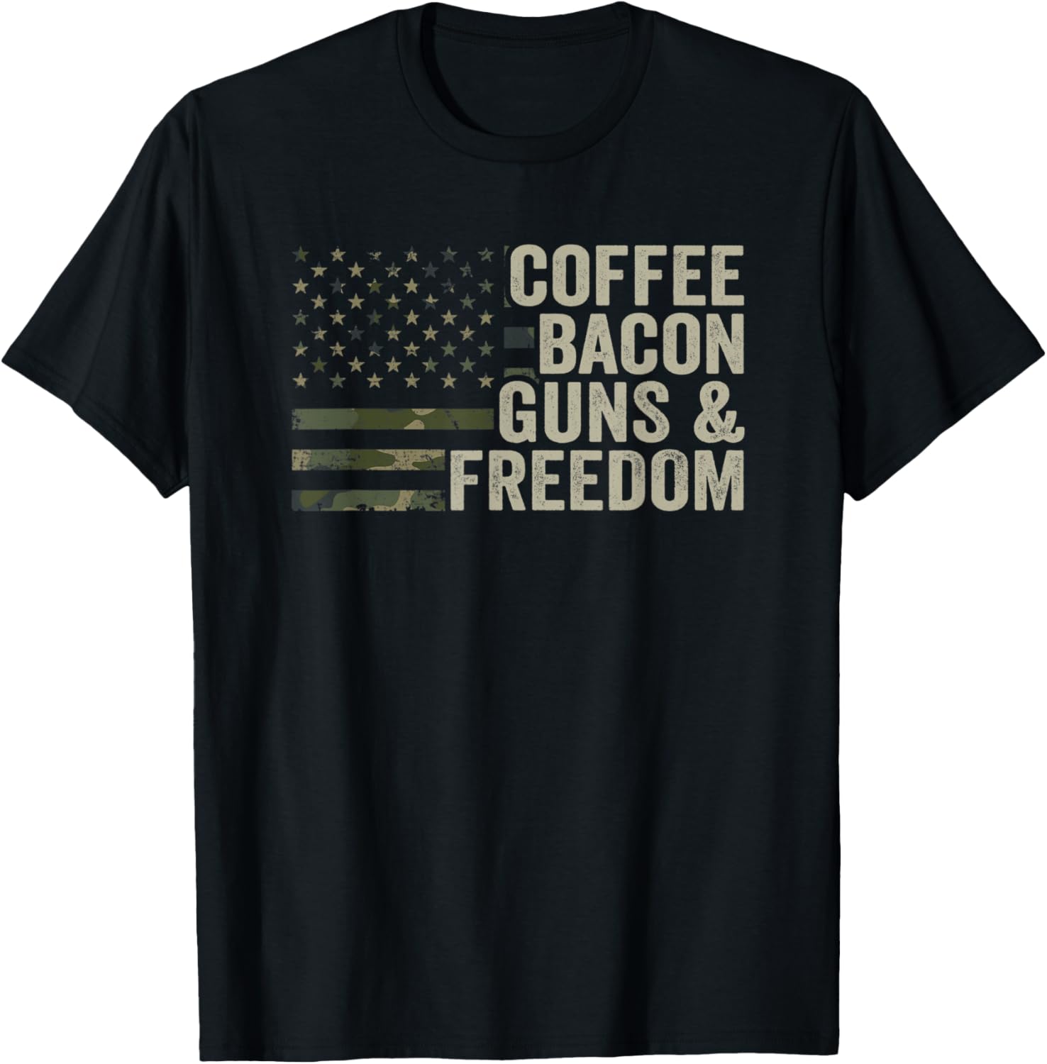 Coffee Bacon Guns Freedom Bbq Grill Gun Camouflage Flag