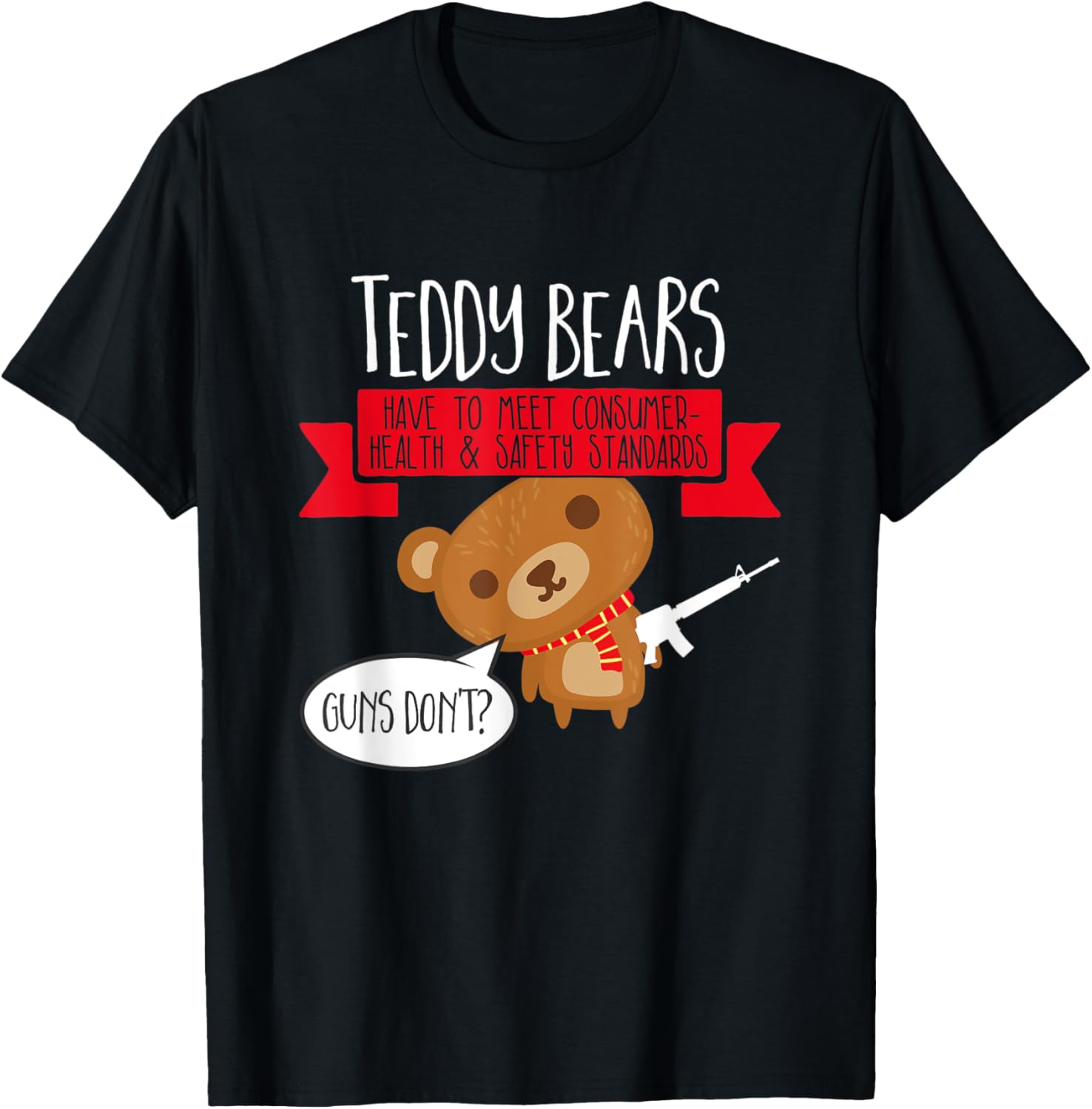 Gun Control Shirt Peaceful Teddy Bear Anti Gun Protest