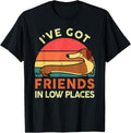 Dachshund-Shirt I've Got Friends In Low Places Funny Badger