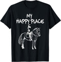 My Happy Place Horse Lover Equestrian Horseback Riding