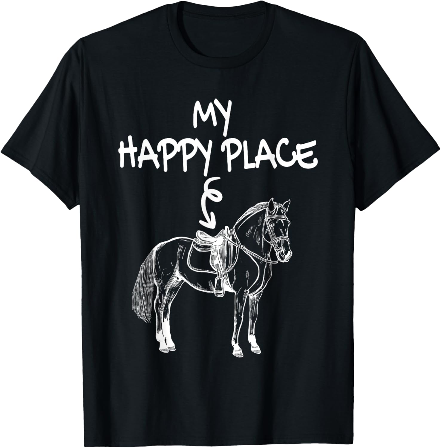My Happy Place Horse Lover Equestrian Horseback Riding