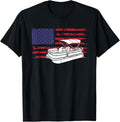 Cool Pontoon Usa Flag Art Men Women Pontoon