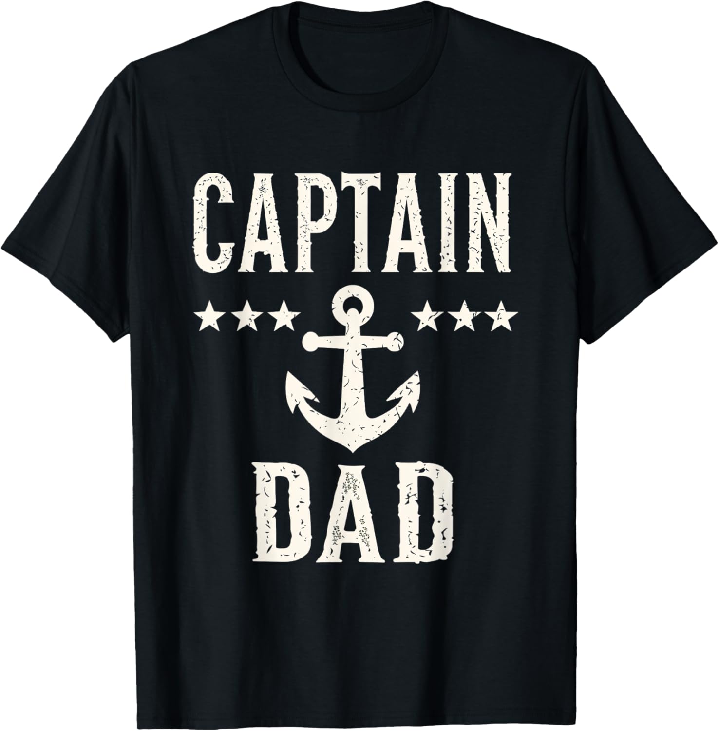 Captain Dad Anchor Nautical Boating Father Dad