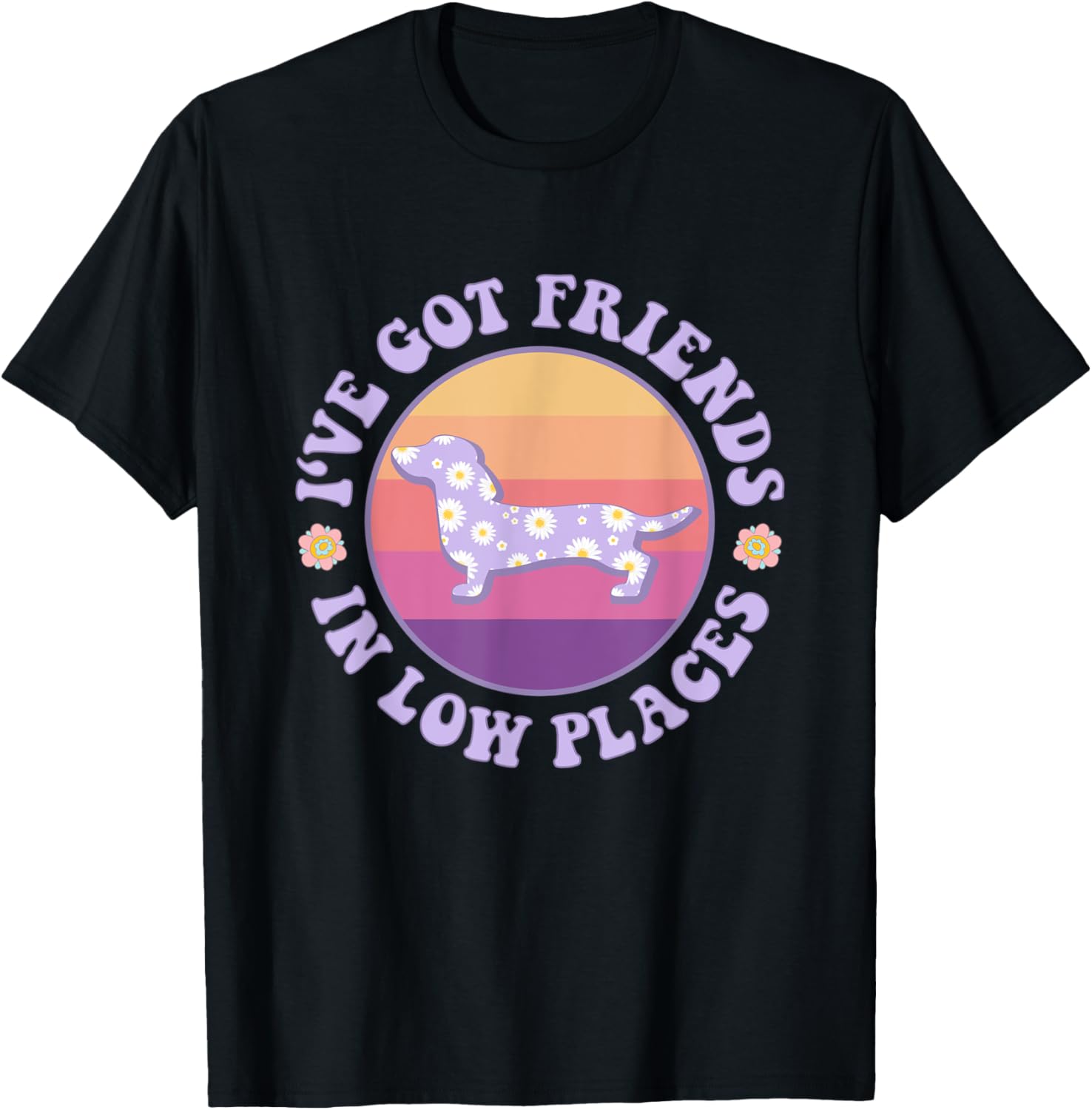 Dachshund Wiener Dog Sunset I've Got Friends In Low Place Men Women Kids