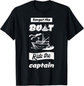 Mens Funny Boat Captain Boating Boat Party Captain