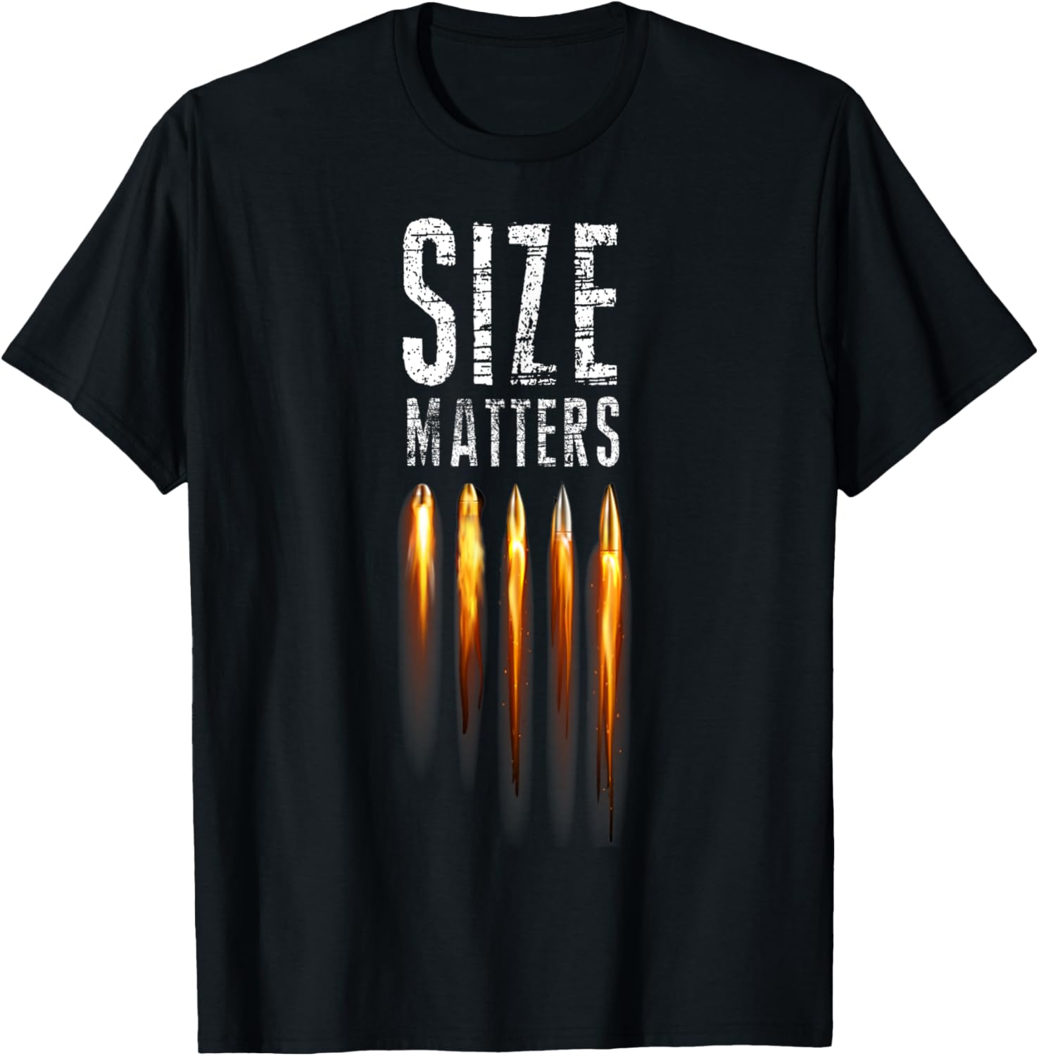 Size Matters Bullet Shirt Ammo Gun Lover Shooting Sports