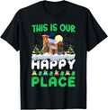 Home for the Holidays Our Happy Place Christmas Tshirt