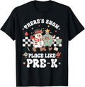There\u2019s Snow Place Like Pre-K Cute Retro Teacher Christmas