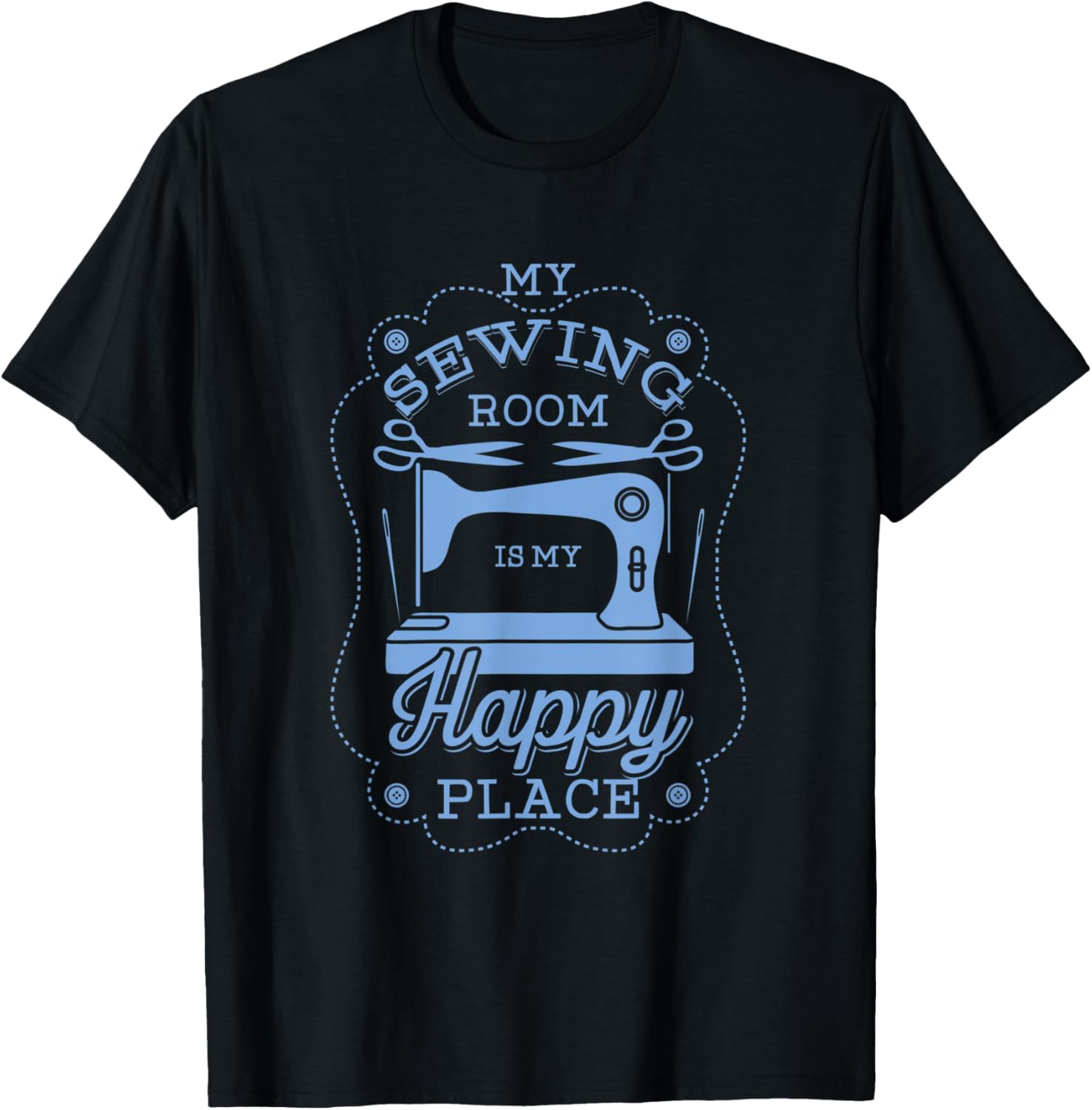 Happy Place Sewing Gift Quilters Crafting Quilting Knitting