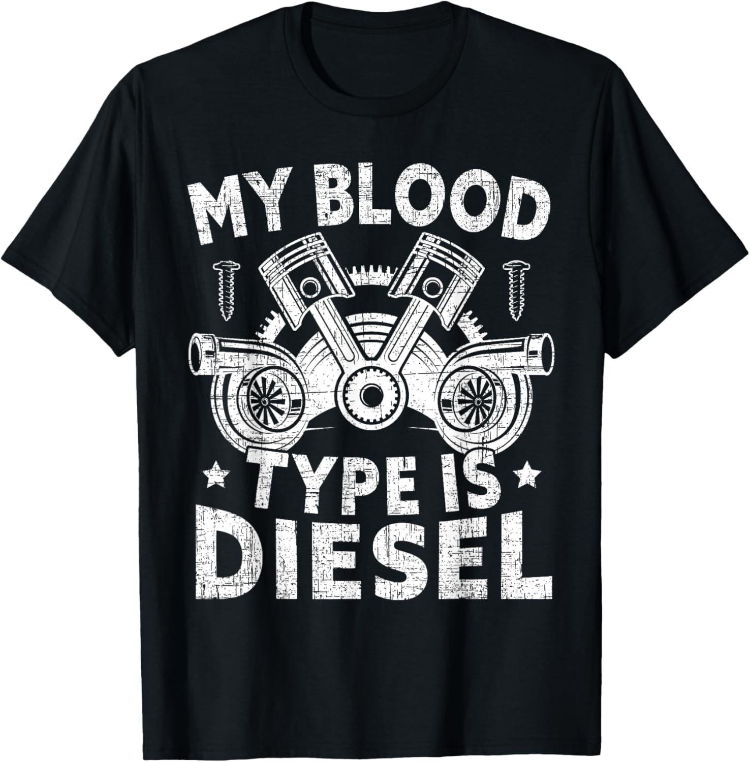 My Blood Type Is Diesel Mechanic Automobile Vehicle
