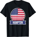 HAMPTON - USA - American place name US flag design