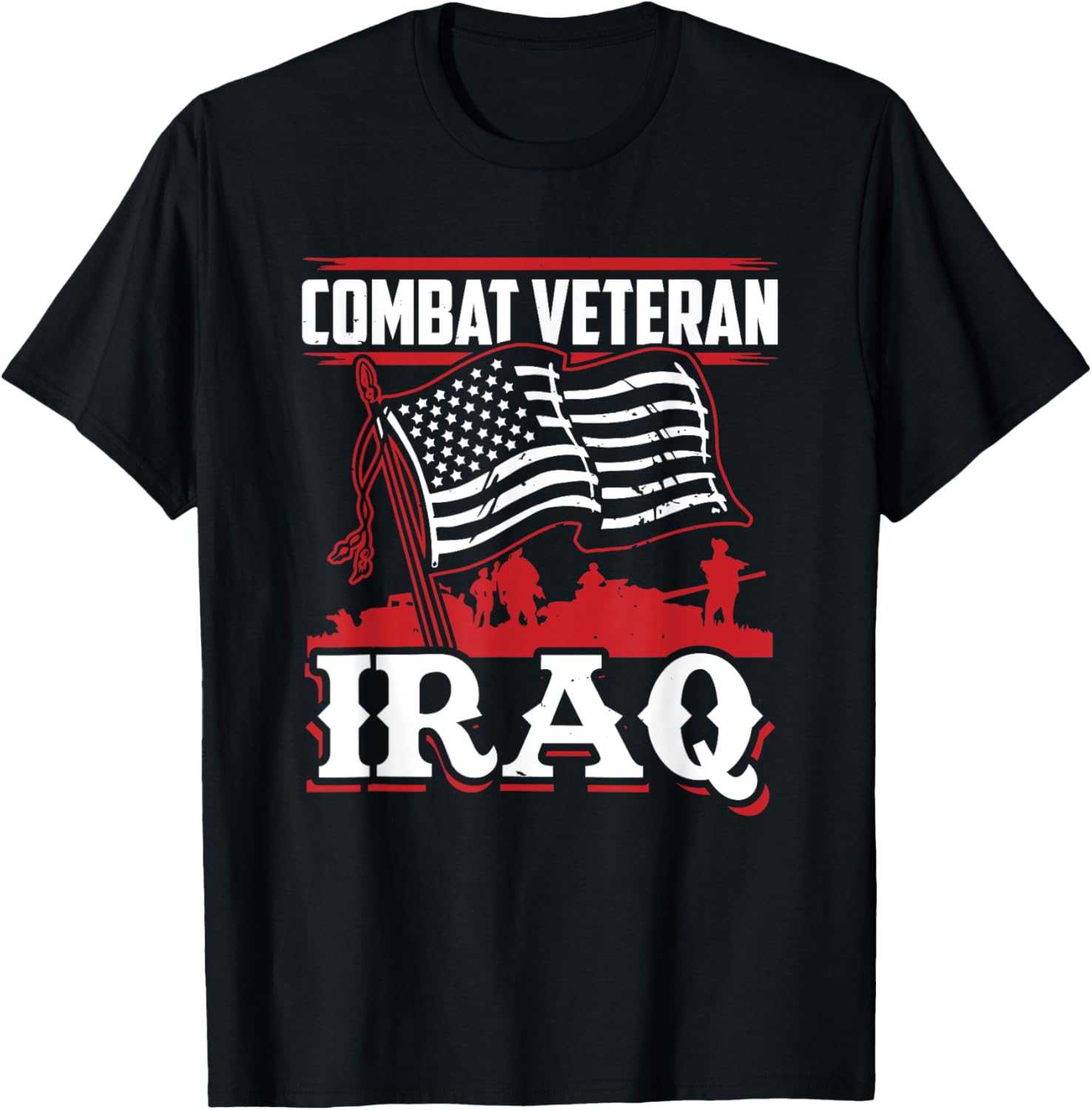 Combat Veteran Tees Iraq Shirts Soldier Men Women Guns
