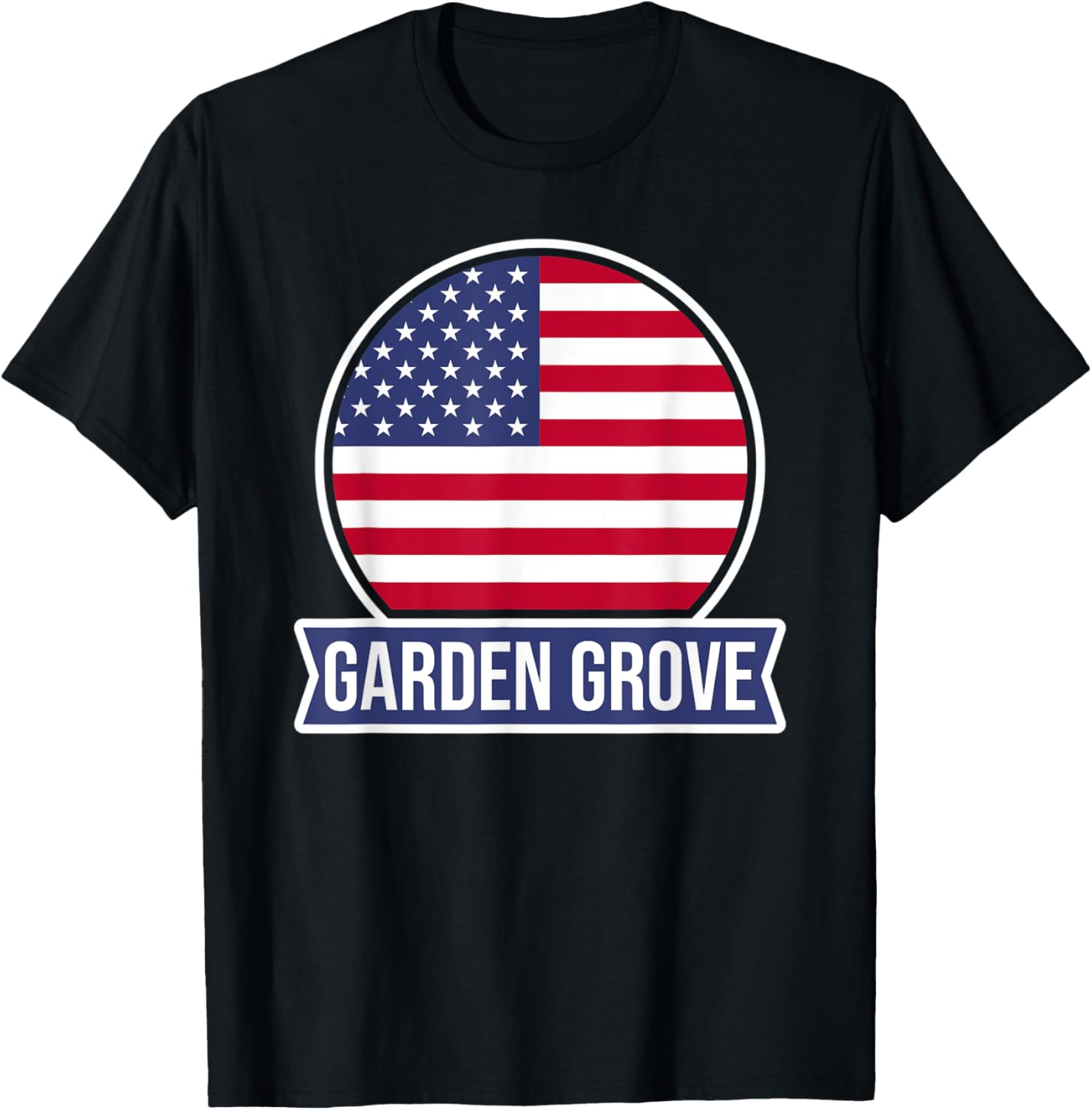 GARDEN GROVE - USA - American place name US flag design