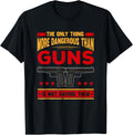 Funny Gun Shirt Men Dangerous Pro Gun Second Amendment