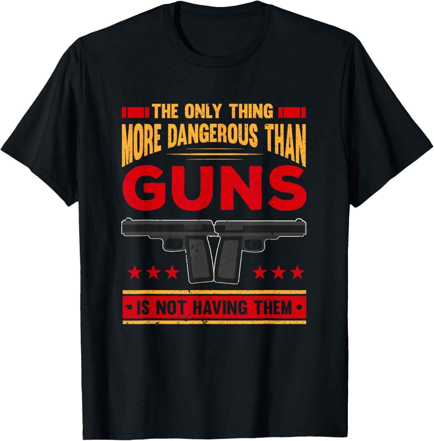 Funny Gun Shirt Men Dangerous Pro Gun Second Amendment