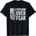 Freedom Over Fear 2Nd Amendment Pro Gun Ar15 Usa Flag