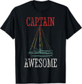 Best Captain Awesome Funny Boat Sailing