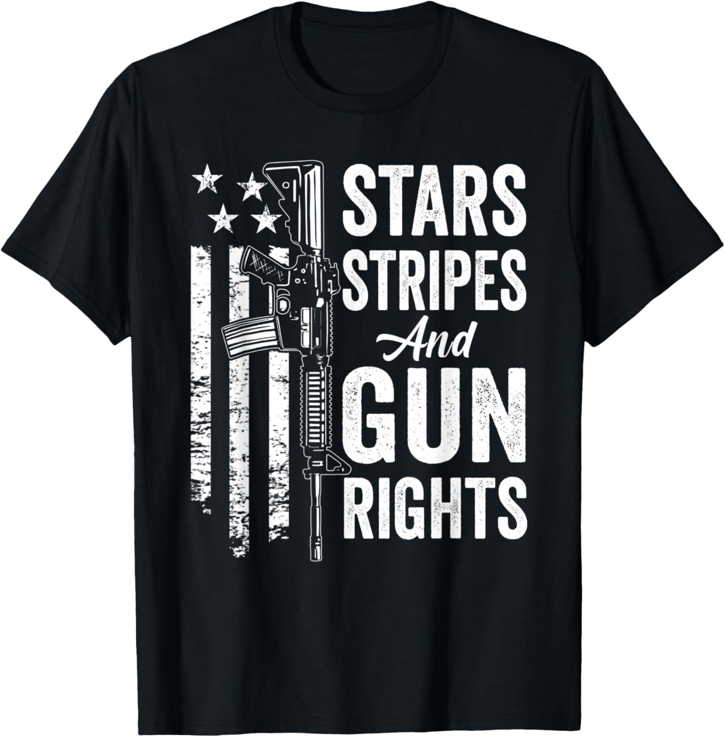 Stars Stripes Gun Rights Patriotic Ar15 Usa Pro Gun