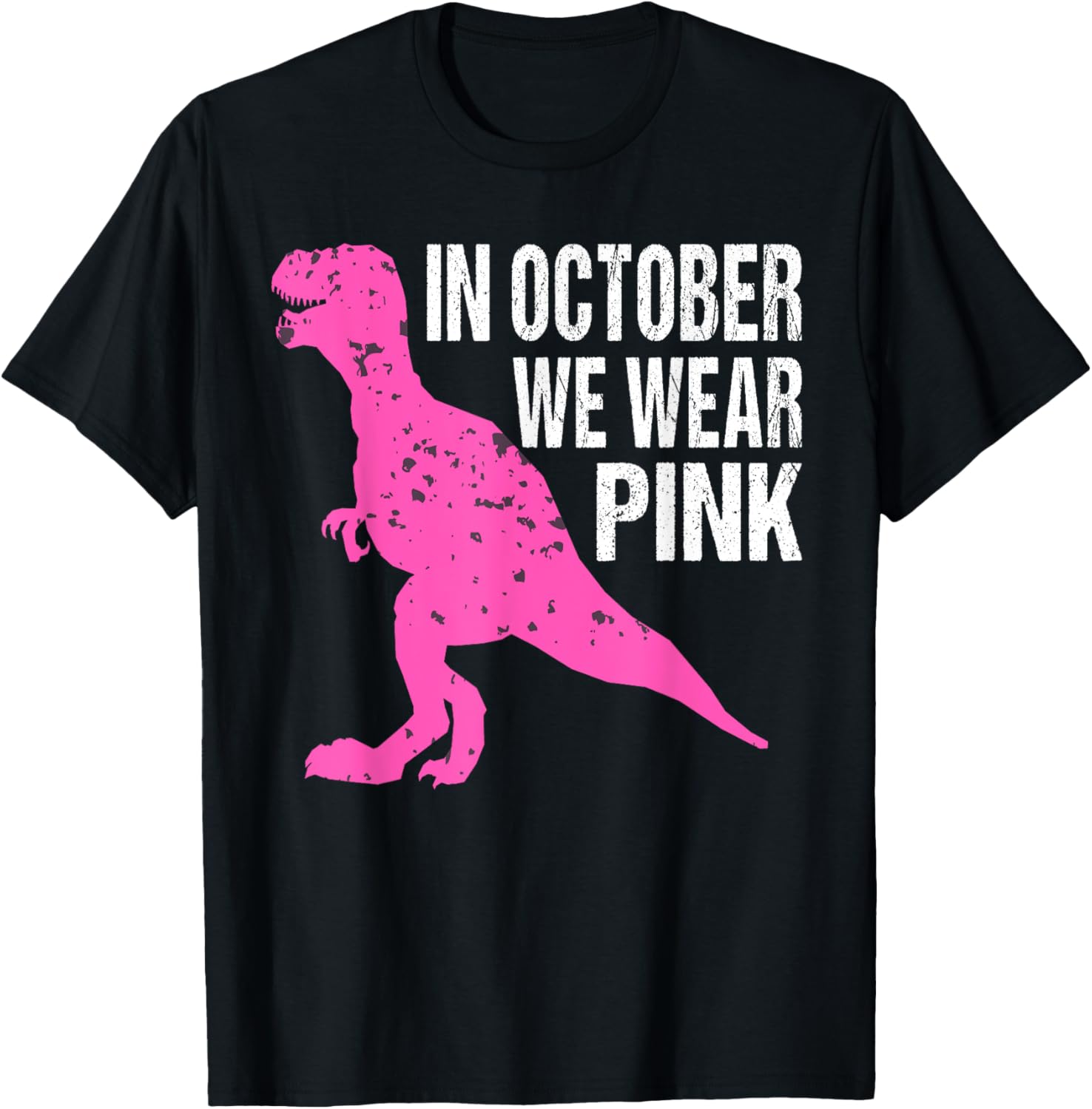 In October We Wear Pink Breast Cancer Awareness Kids Boys