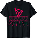 Tron Crypto On Grid Trx Logo Florescent Pink
