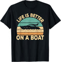 Life Is Better On A Boat Funny Retro