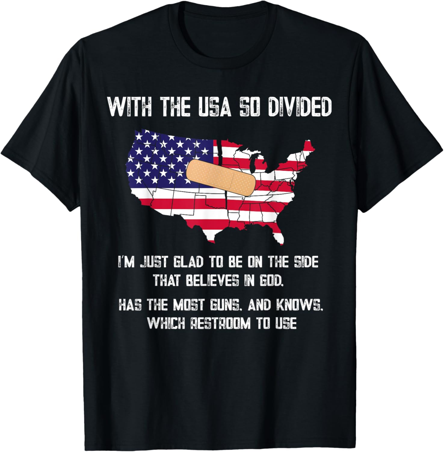 With Usa So Divided Patriotic Us Flag Gun Owner