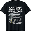 Anatomy Of A Pew Pewer Funny 2A Ammo Gun Men