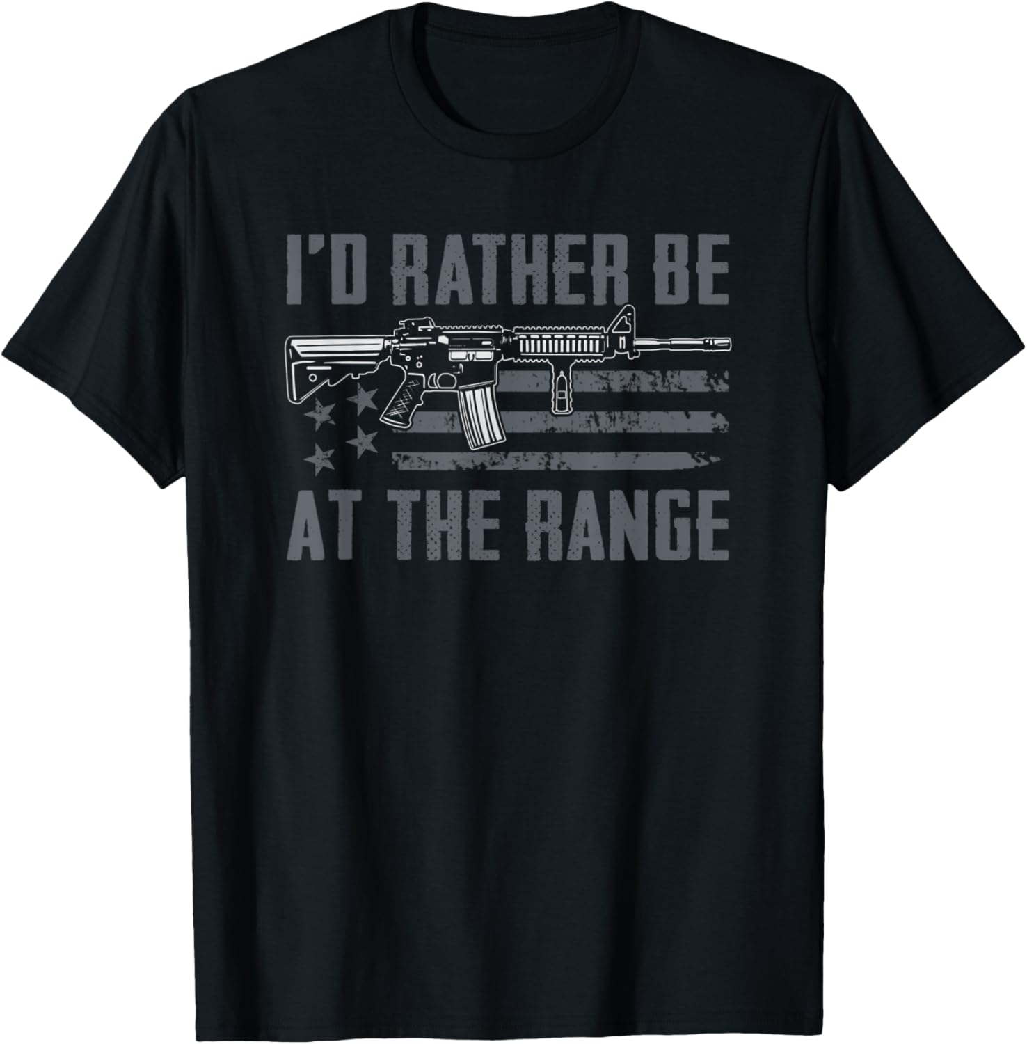 Id Rather Be At Gun Range Ar15 Rifle Funny Gun Joke