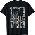 My Rights Dont End Where Your Feelings Begin Usa Flag Gun