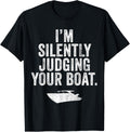 I M Silently Judging Boat Vintage Funny Boating