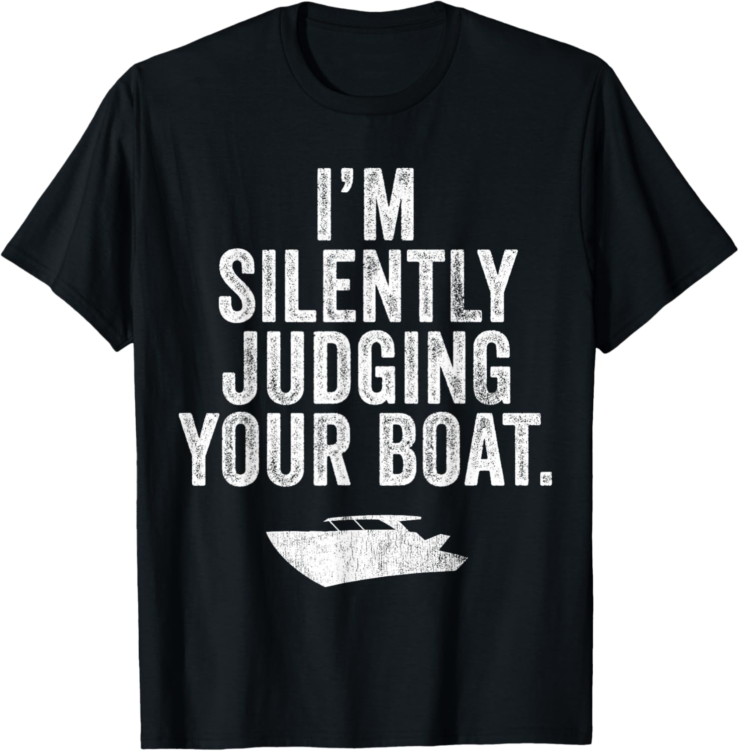 I M Silently Judging Boat Vintage Funny Boating