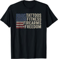 Tattoos Fitness Firearms Freedom Vintage Usa Gym Guns Tats