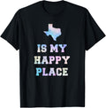 Texas Is My Happy Place Watercolor State Love Shirt