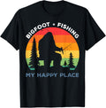 Bigfoot + Fishing = My Happy Place Rainbow Bigfoot Lover