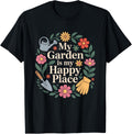 My Garden Is My Happy Place Shirt - Cute Floral Gardening