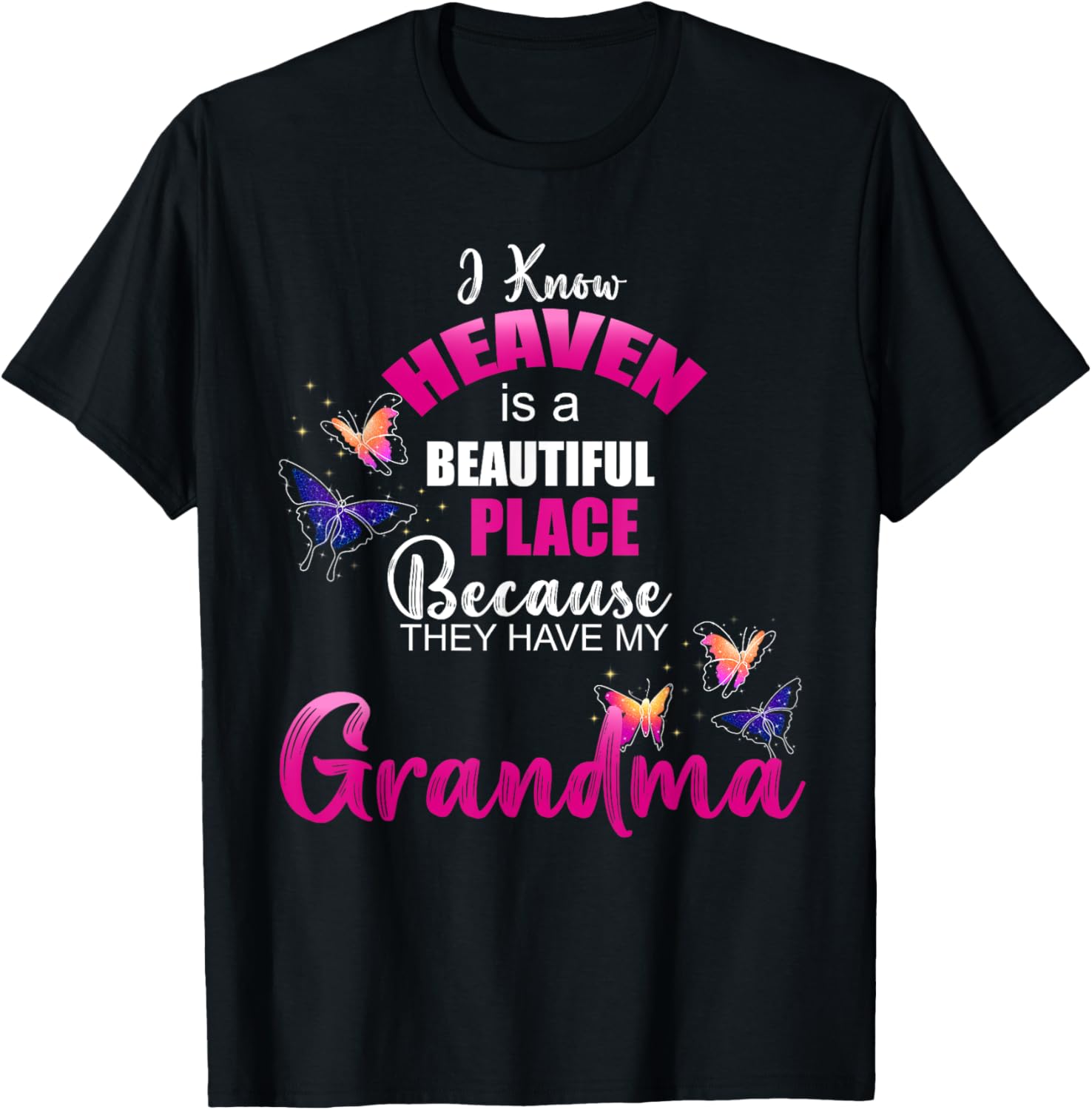Heaven is Beautiful Place My GRANDMA Angel Memorial Family