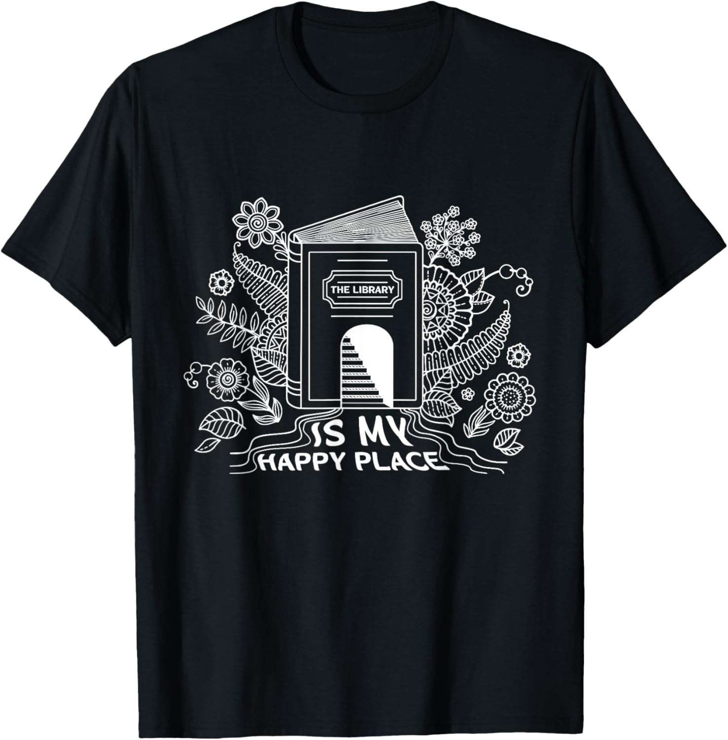 The Library Is My Happy Place Librarian Boho Style