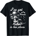 Retro I've Got Friends In Low Places Funny Dachshund Cowboy
